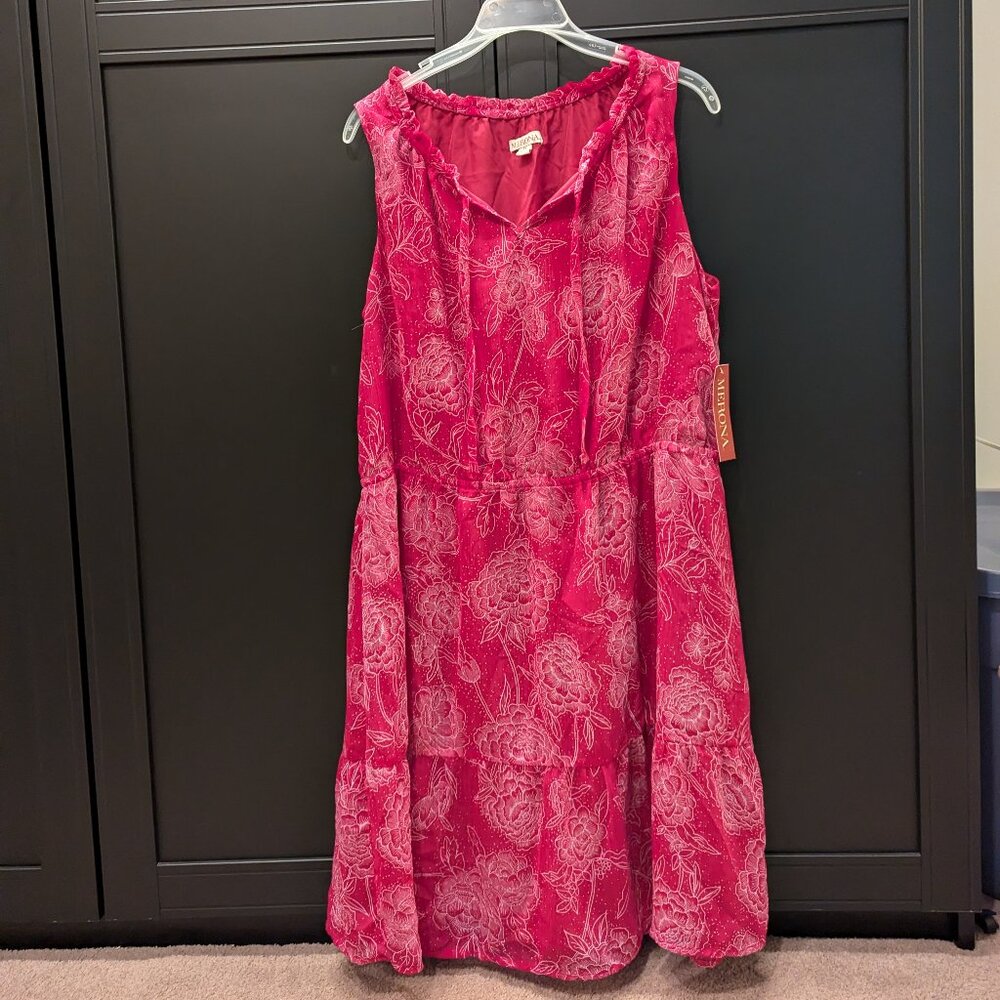 NWT - Pink with white flowers dress